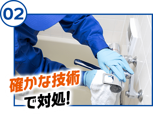 確かな技術で対処！